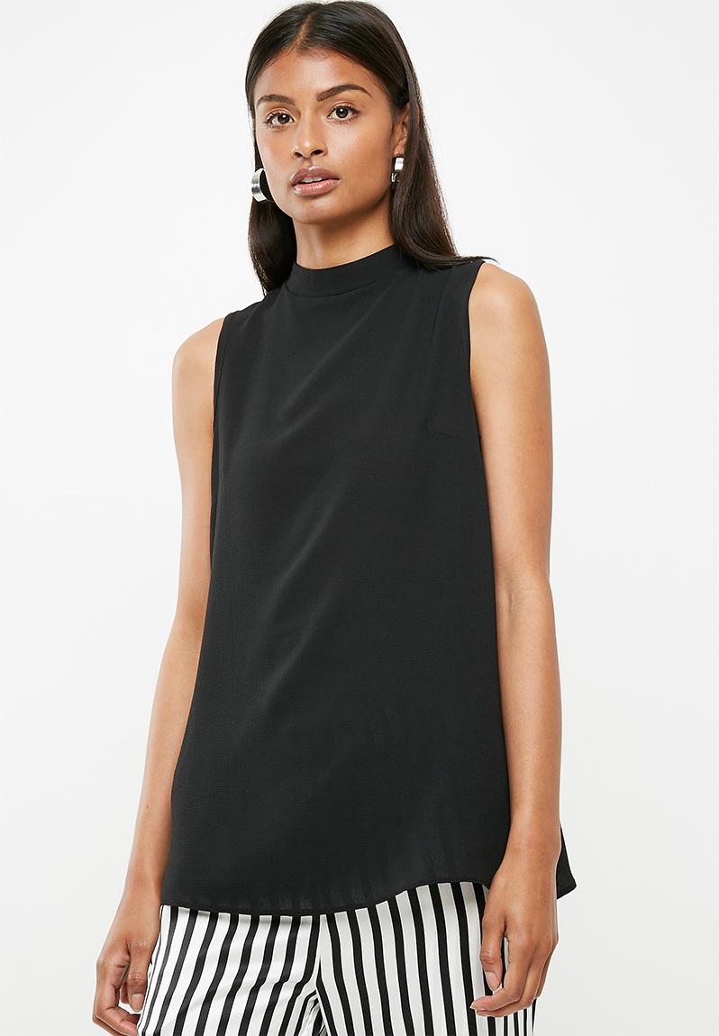 Turtle neck blouse with wrap back - black Superbalist Blouses ...