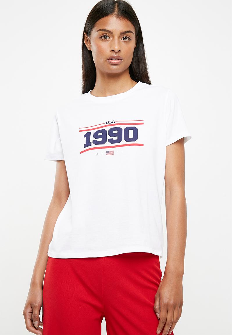 1990 scoop neck tee - White Superbalist T-Shirts, Vests & Camis ...