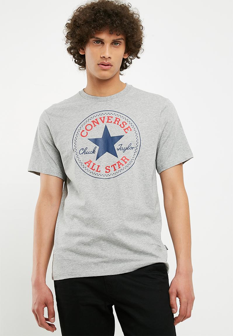 Converse chuck patch tee - vintage grey heather Converse T-Shirts ...