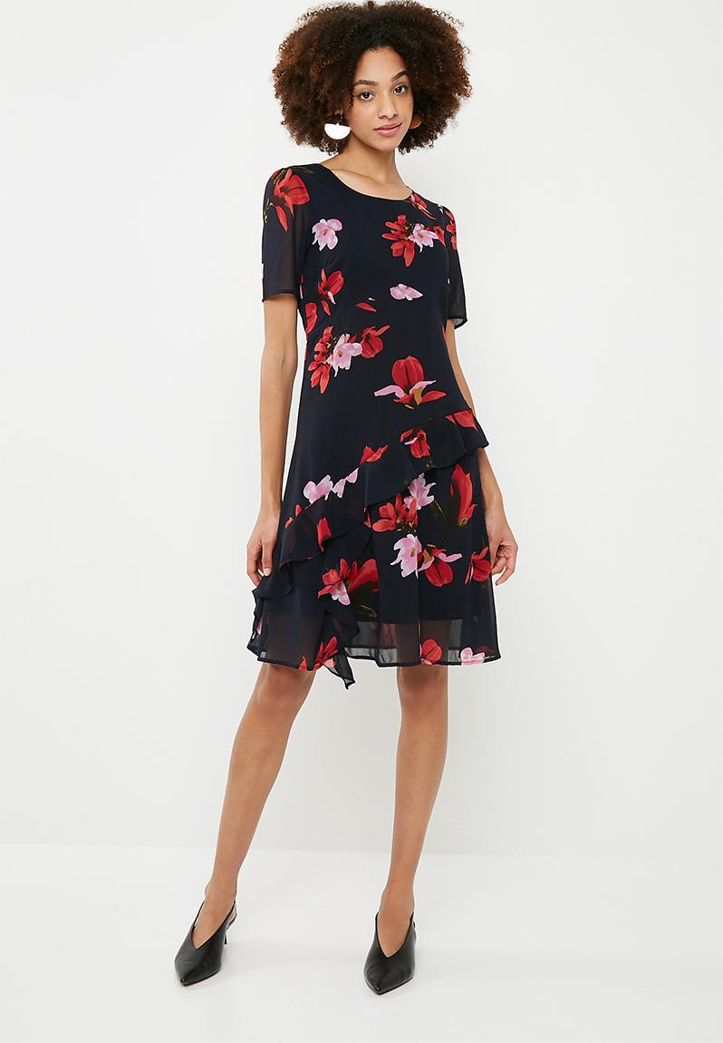  Katy  frill midi dress  night sky Vero Moda Formal  