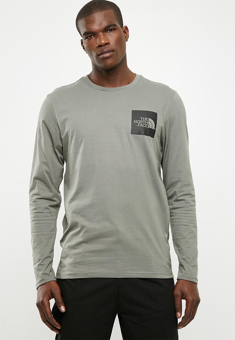 Men's long sleeve fine tee - new taupe green The North Face T-Shirts ...