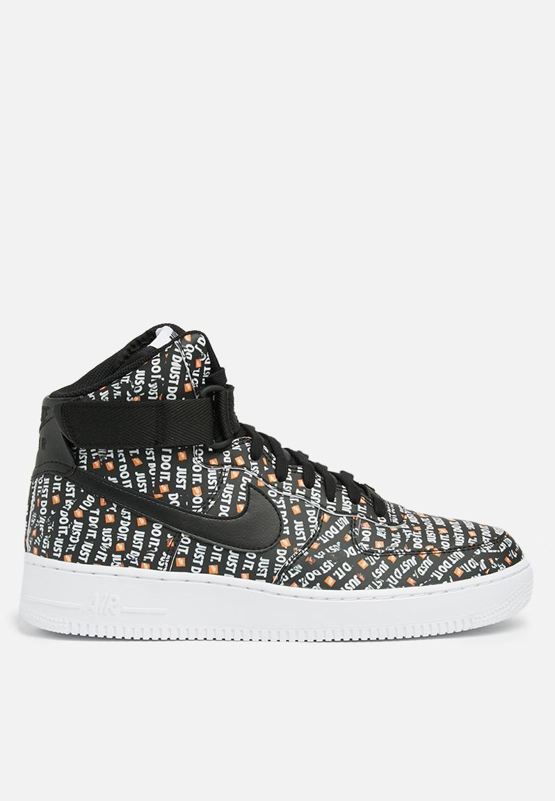 Nike Air Force 1 High LX - AO5138-001 - black - white - total orange ...