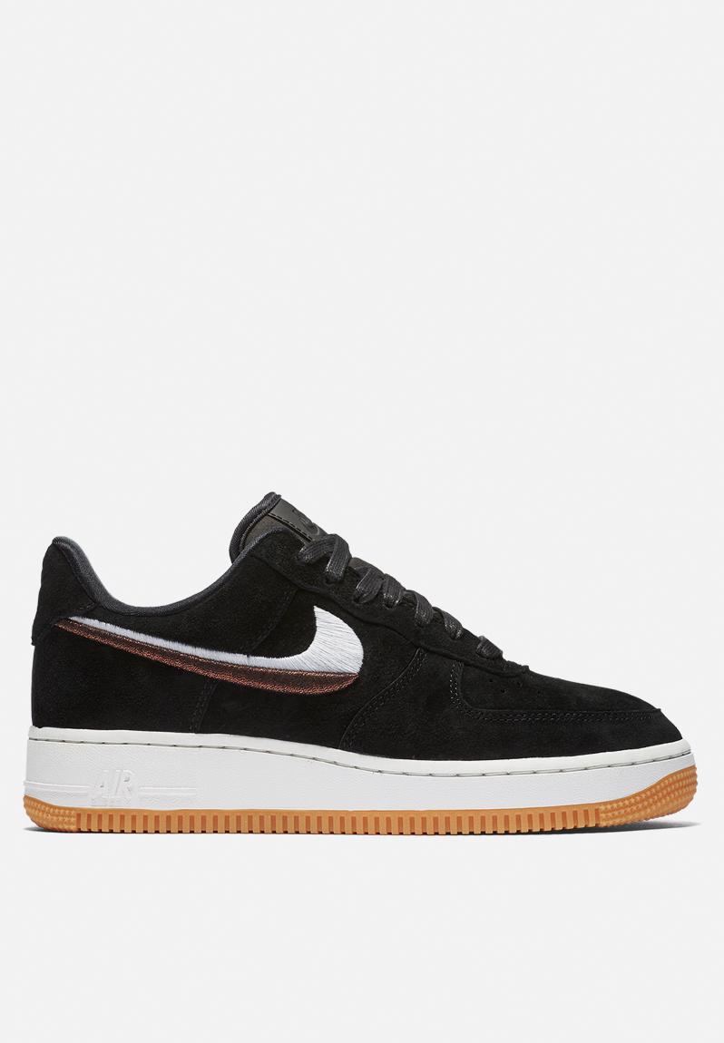 Women's Nike Air Force 1 '07 Lux - 898889-010 - Black / Gum Yellow ...