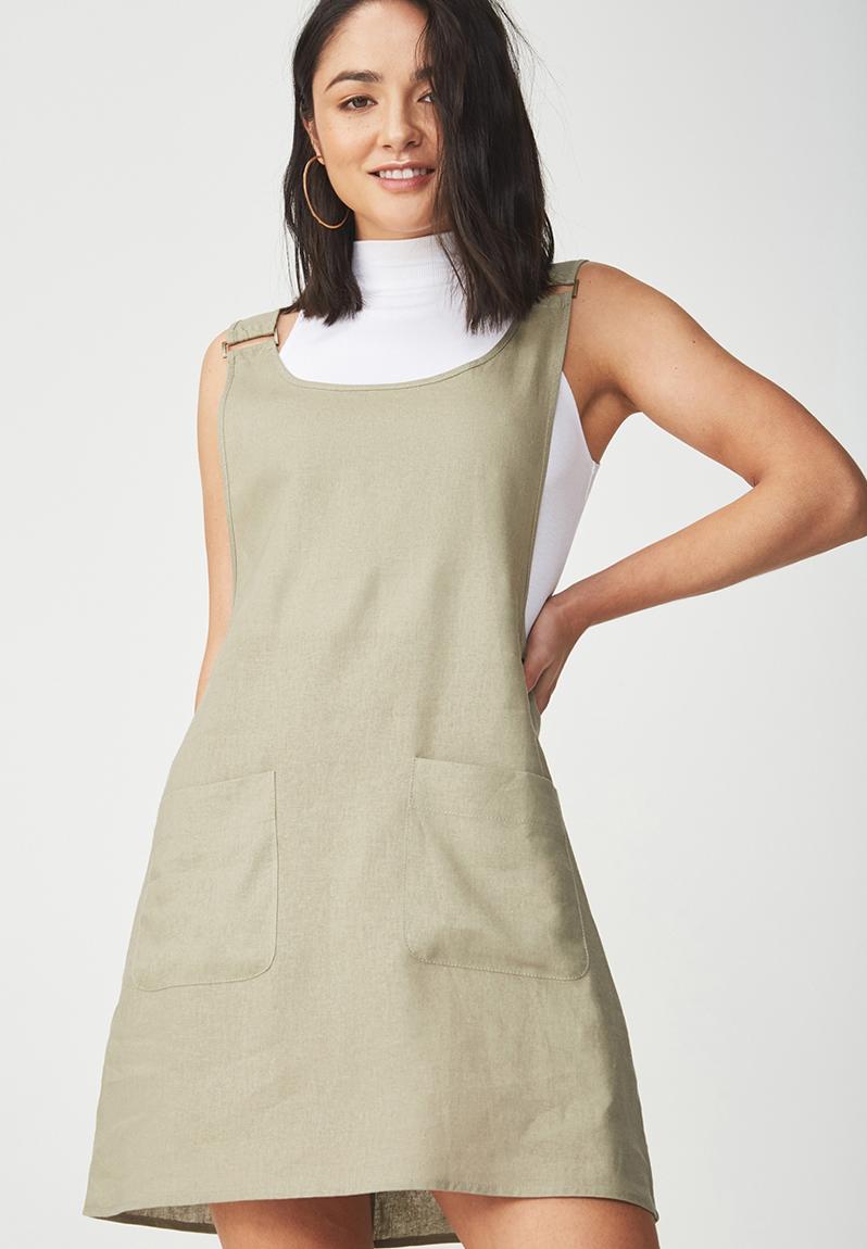 utility pinafore dress