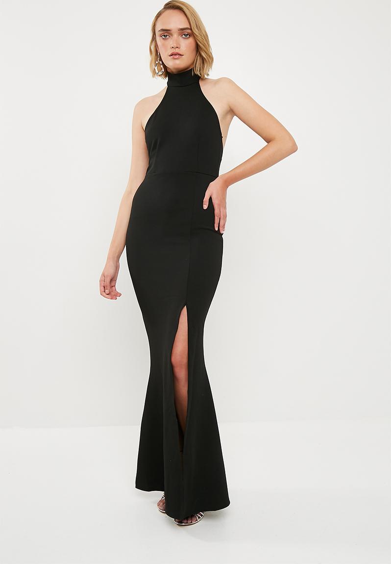 high neck maxi
