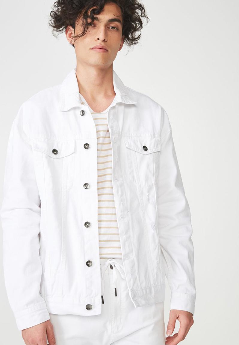 Oversized trucker jacket - white Cotton On Jackets | Superbalist.com