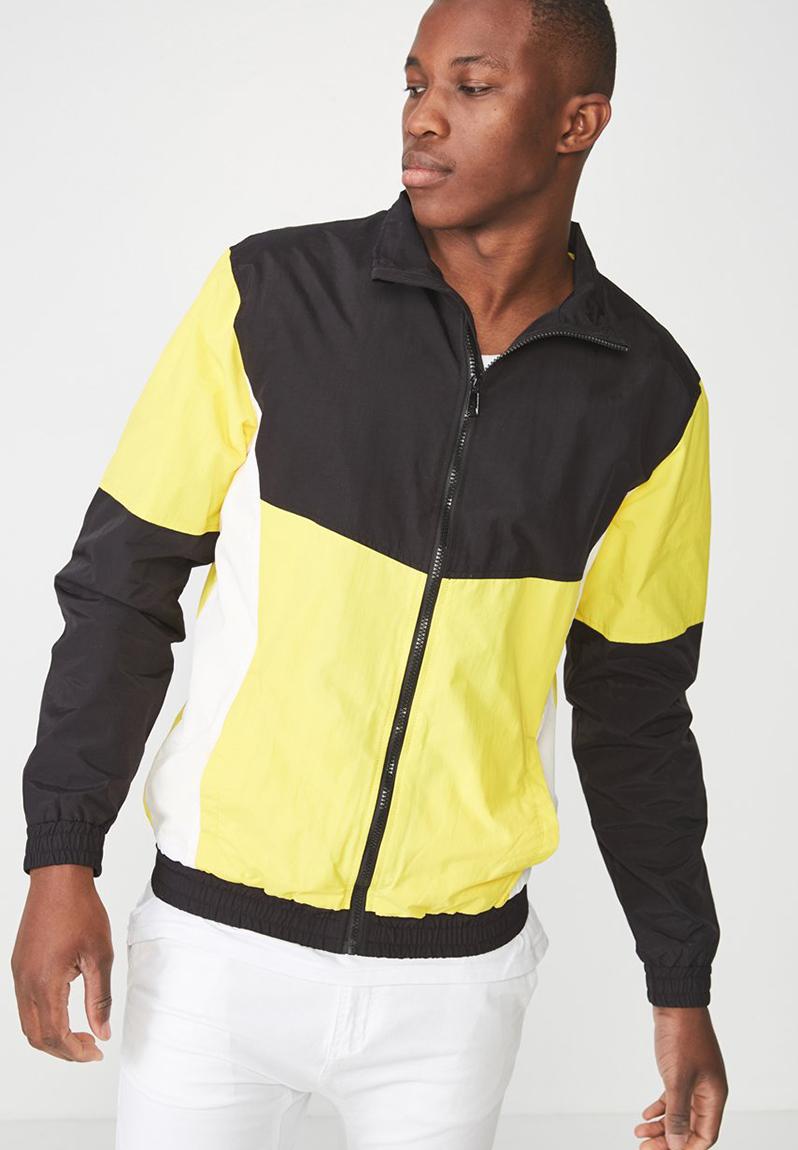 Retro track jacket - black/yellow Cotton On Jackets | Superbalist.com