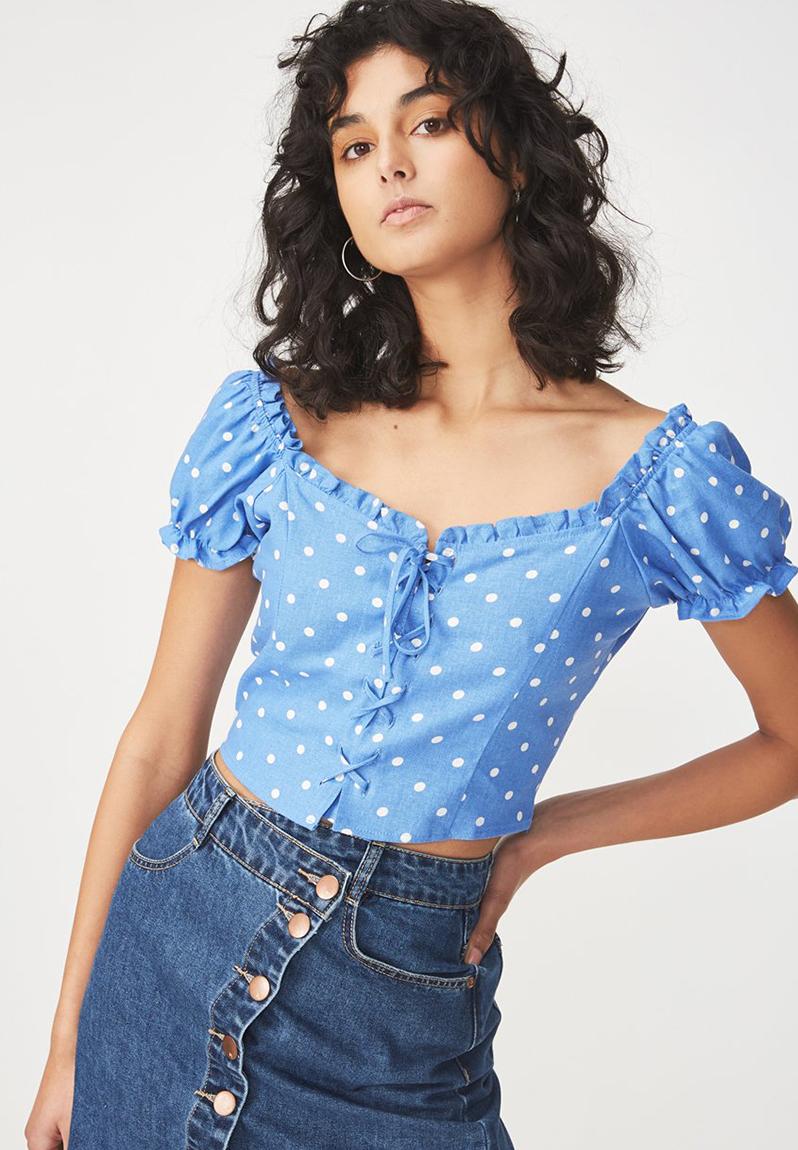 Cleo blouse - Leny spot campanula Cotton On Blouses | Superbalist.com