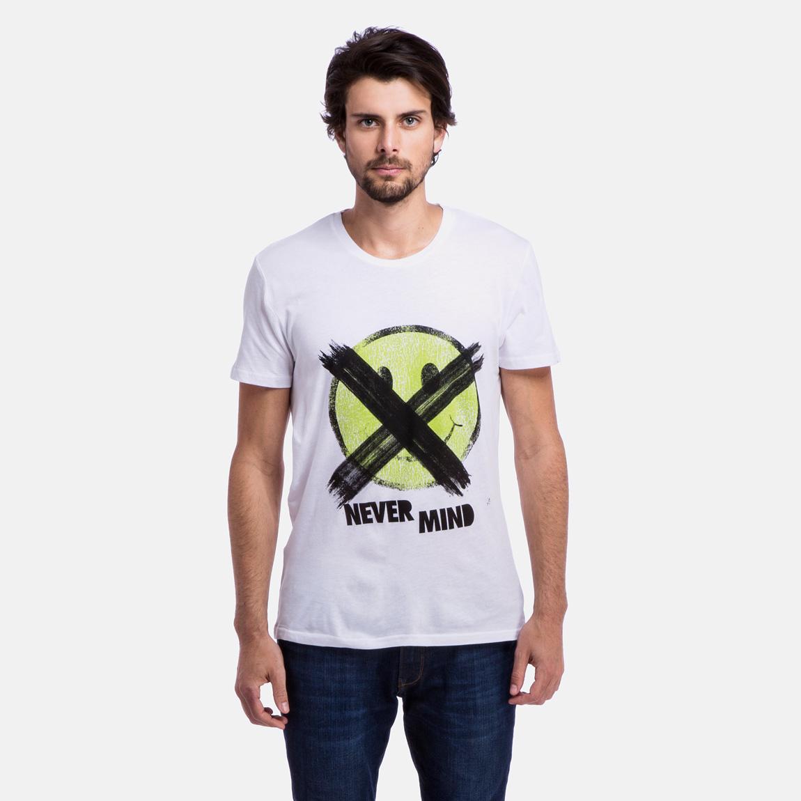 Bruce Printed Tee Never Smile – White Cheap Monday T-Shirts & Vests ...