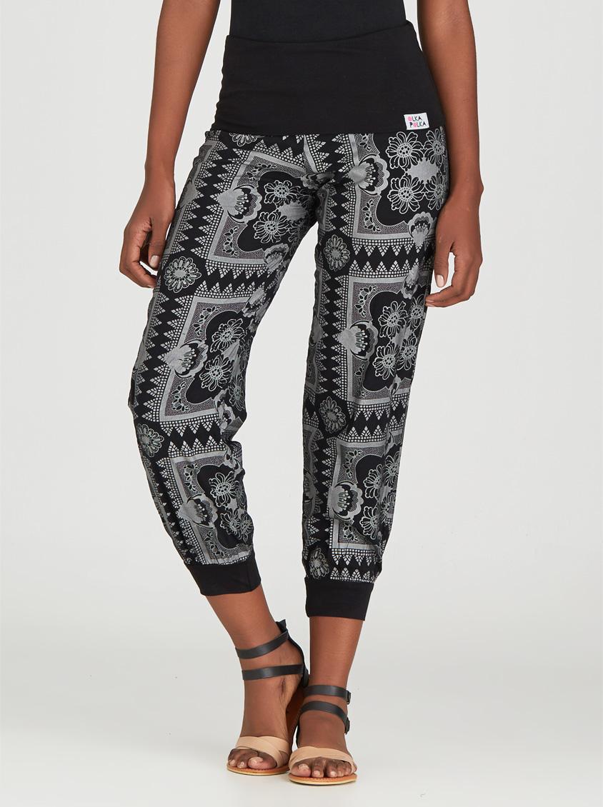 quilted jogger pants