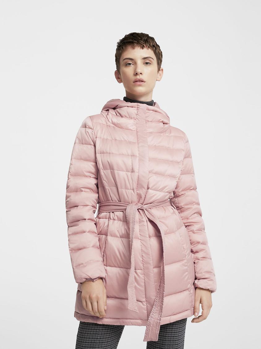 Hood Quilted Puffer Coat Pale Pink MANGO Coats | Superbalist.com