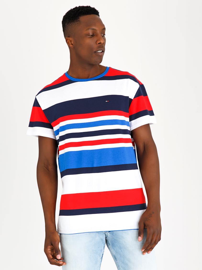 Multi Stripe Tee Multi-colour Tommy Hilfiger T-Shirts & Vests ...