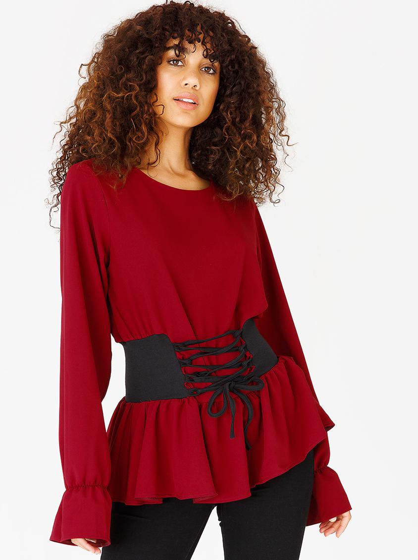corset and blouse