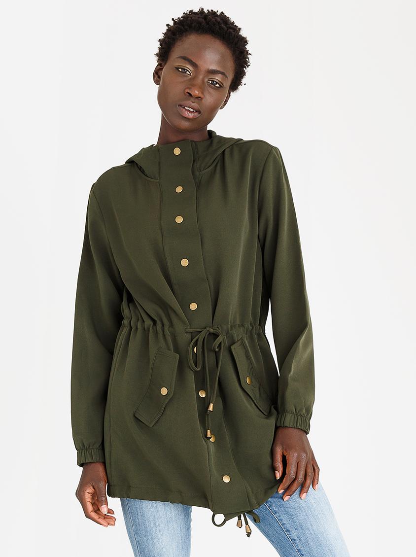 Light Weight Parka Khaki Green edit Jackets