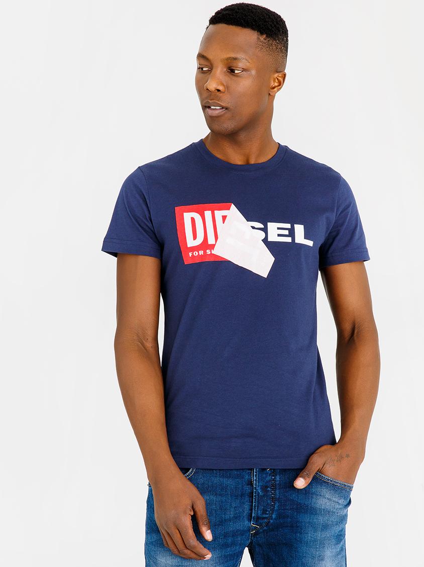 DIESEL Tシャツ M T DIEGO QA T-SHIRT ブルー