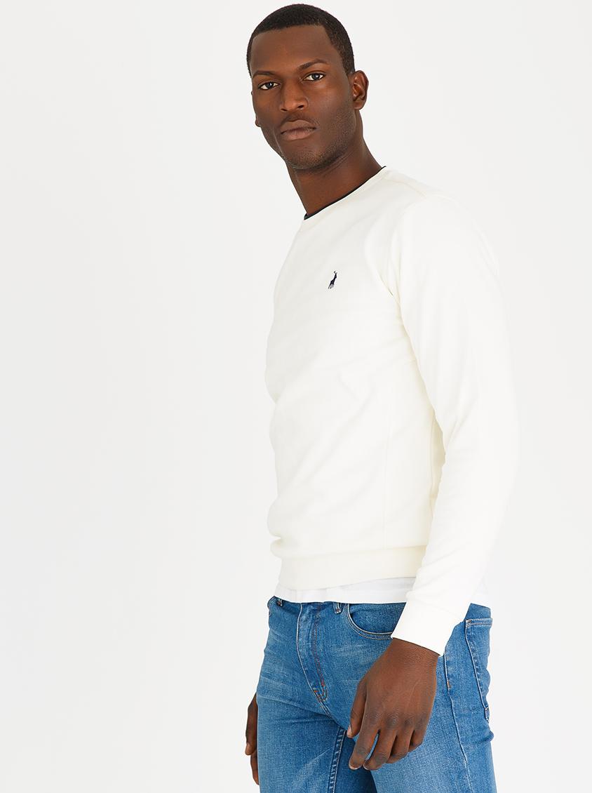 white cotton sweats