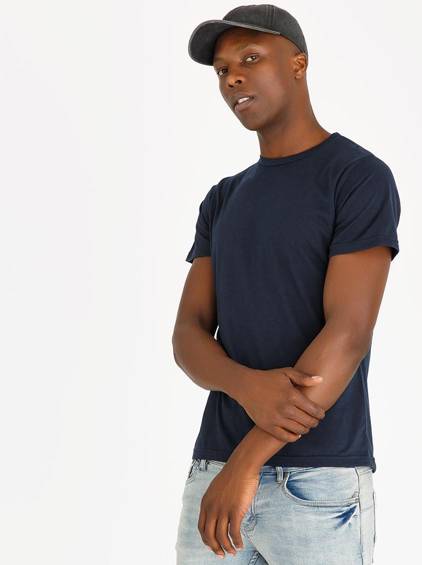 Entry Crew  Neck  Tee Navy STYLE REPUBLIC T Shirts  Vests 