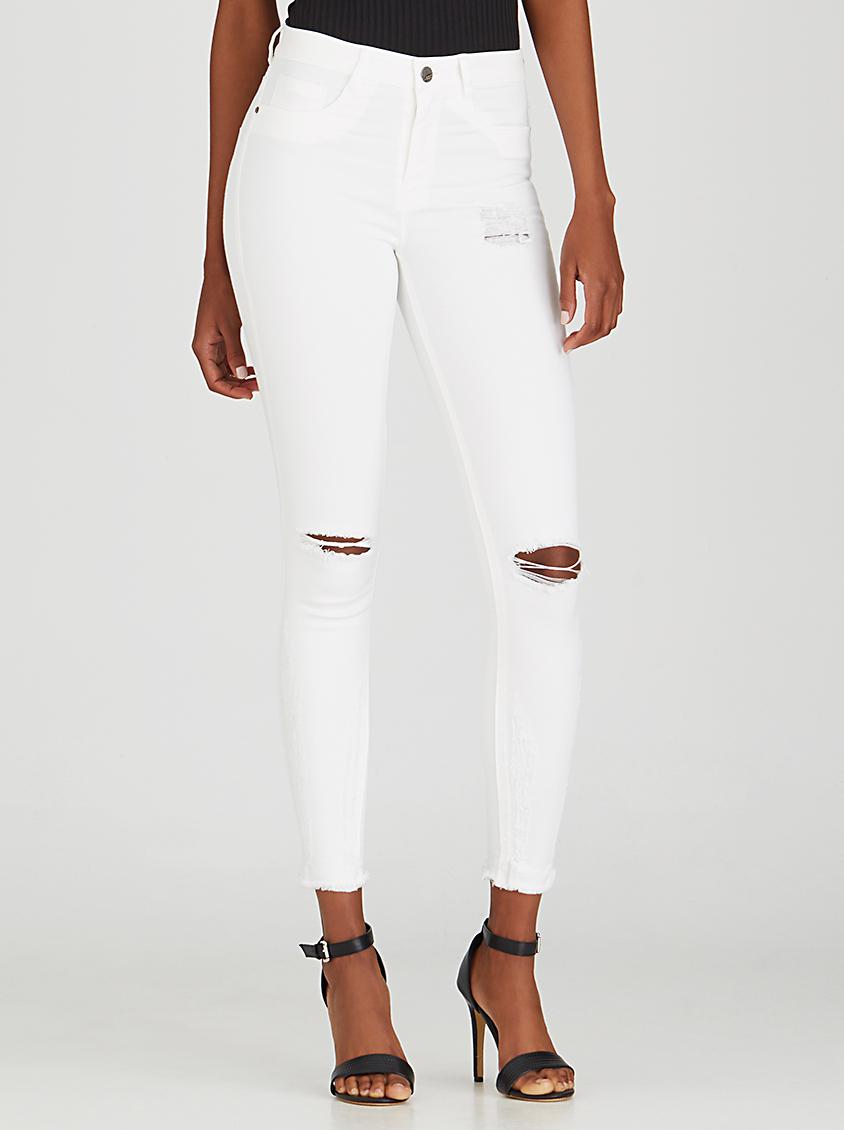 Rise Against High Rise Skinny White Sassoon Jeans | Superbalist.com