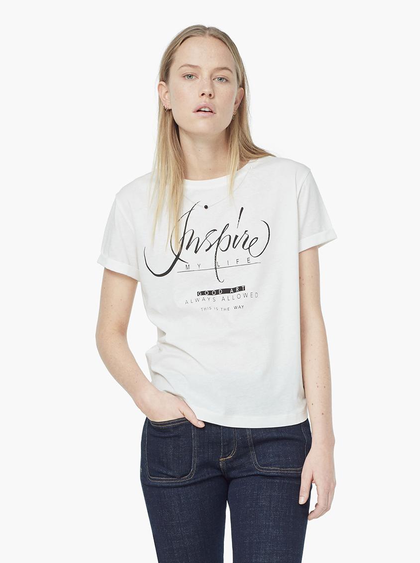 Printed T-shirt White MANGO T-Shirts, Vests & Camis | Superbalist.com