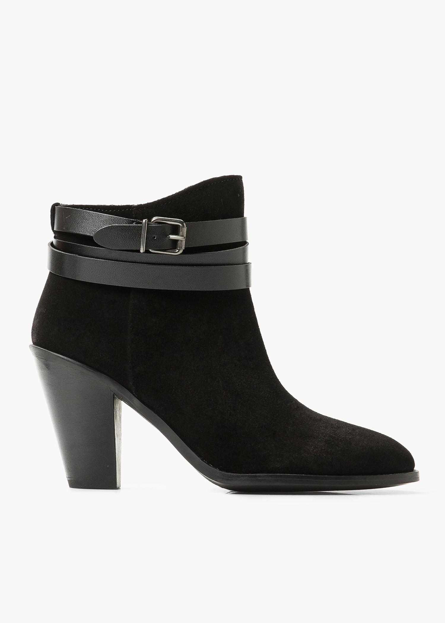 buckle ankle boots mango