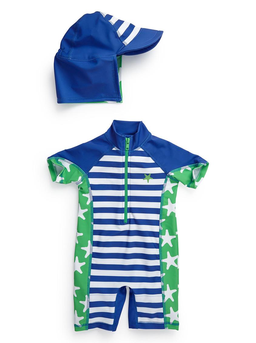 sunsafe suit and hat set