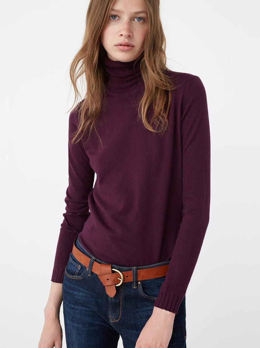 purple turtleneck