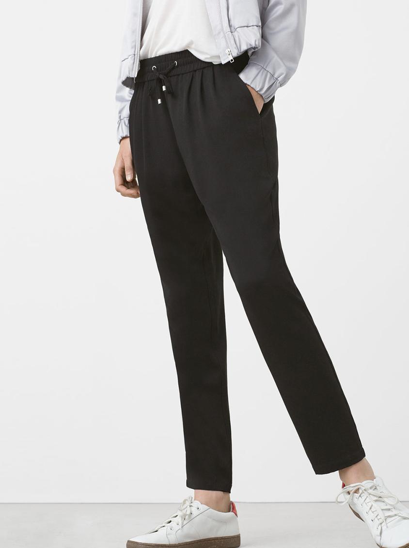 mango drawstring trousers