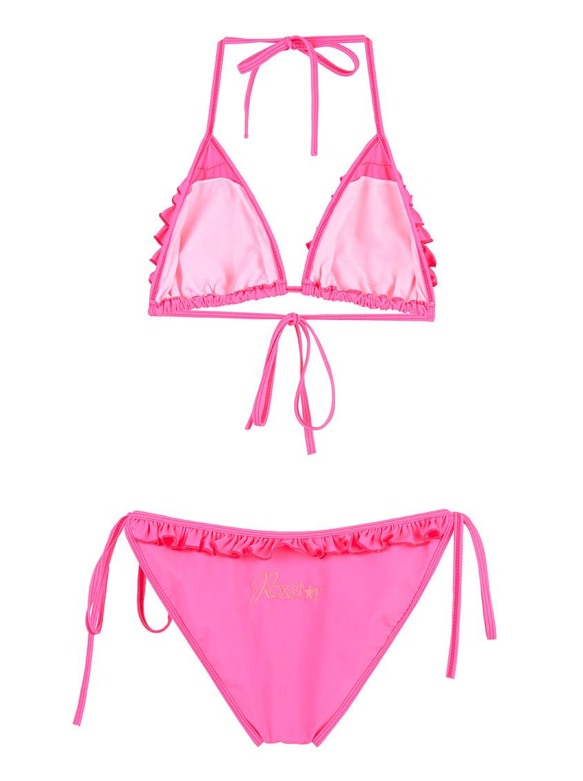 Ruffle Bikini Set Pink Roxstar Bikinis 