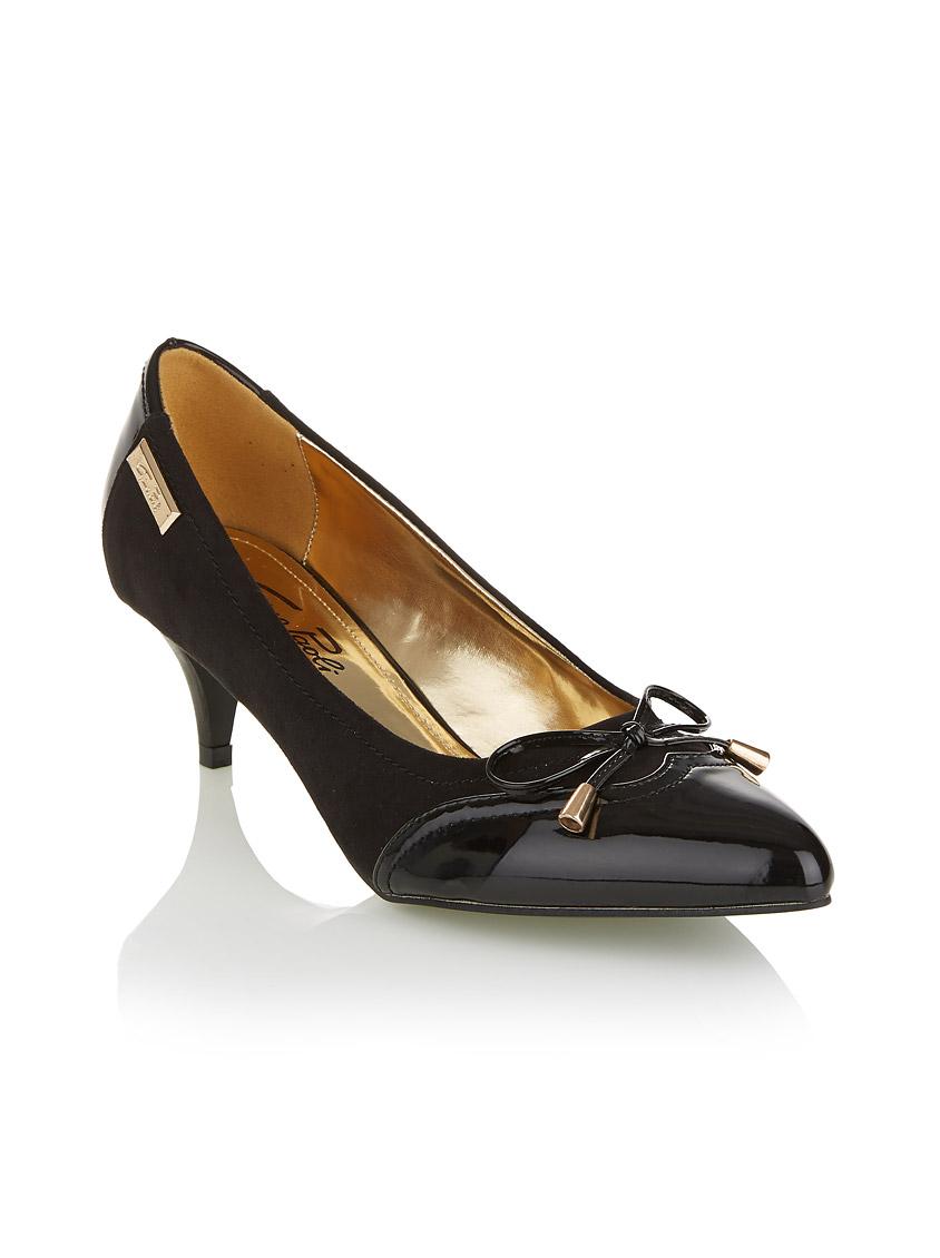 Gino Paoli Shoes Ladies / Pointy low heeled shoes with bow ...