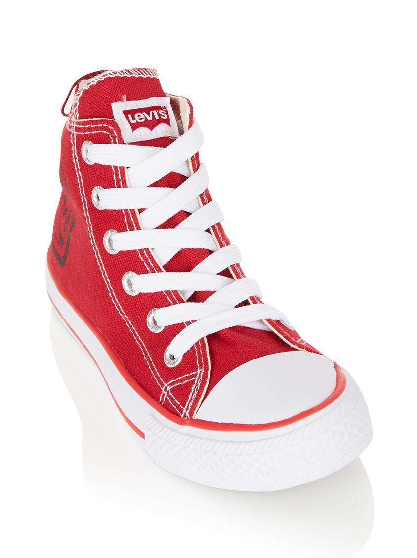 red levi high top shoes