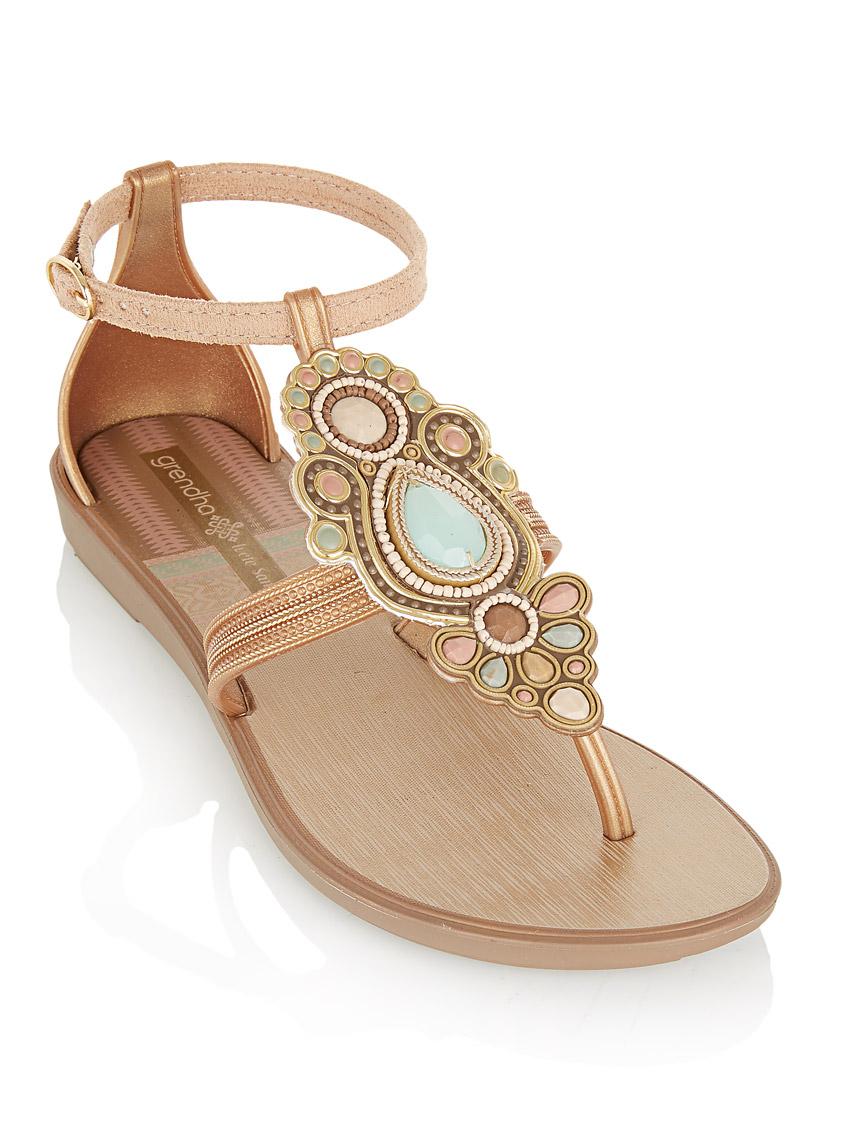 gladiator sandals with stones