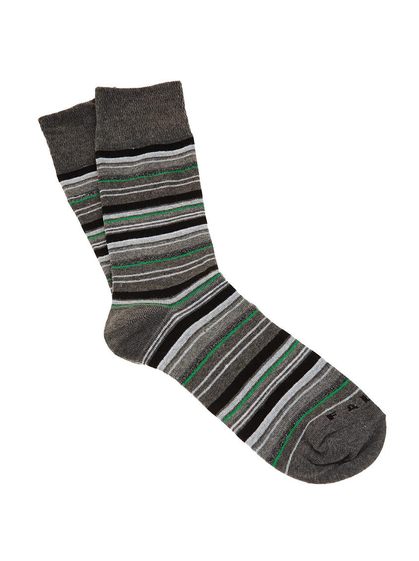 Bold Stripe Socks Dark Grey Falke Socks Superbalistc