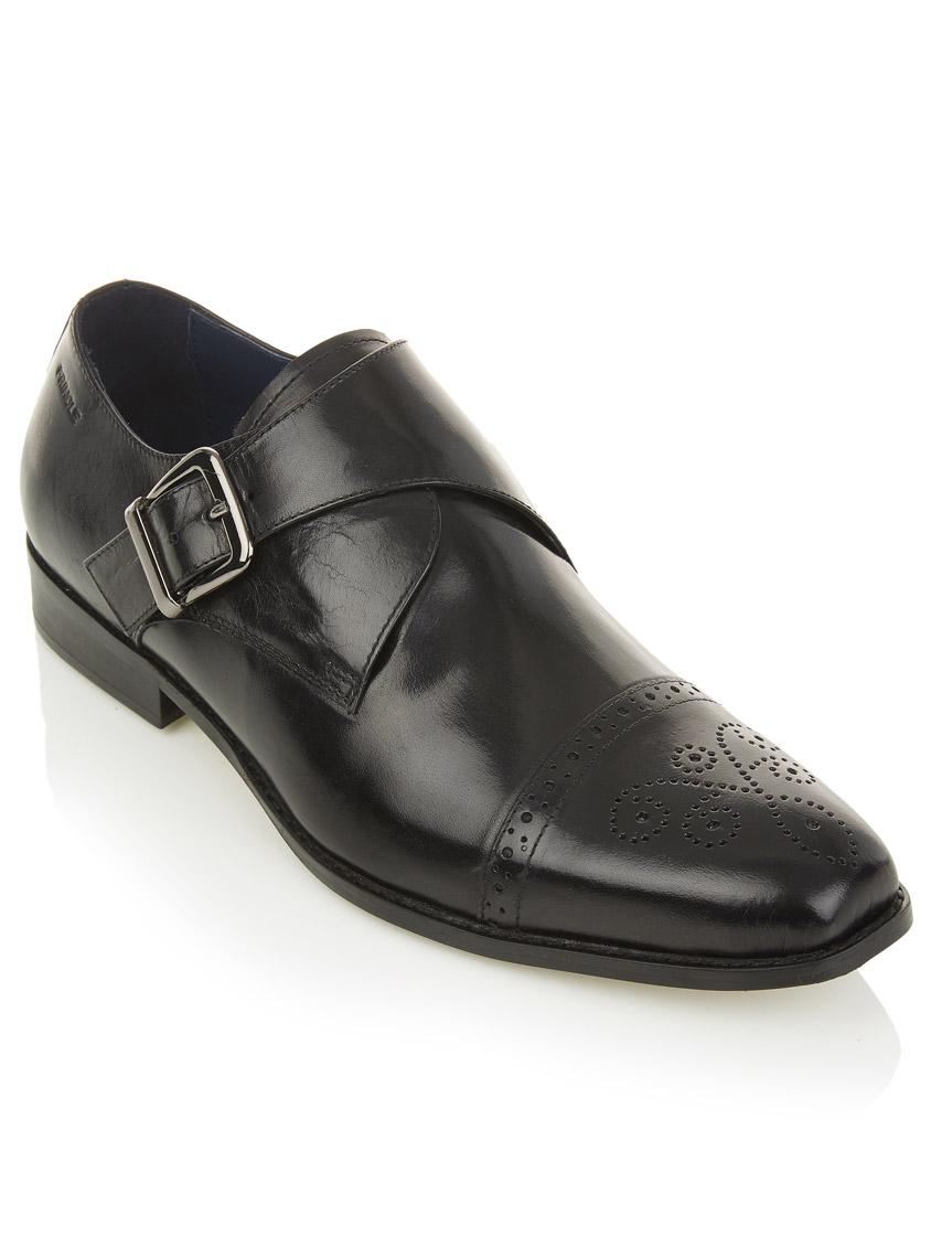 Baldrick Monk Shoes Black Pringle of Scotland Formal Shoes ...