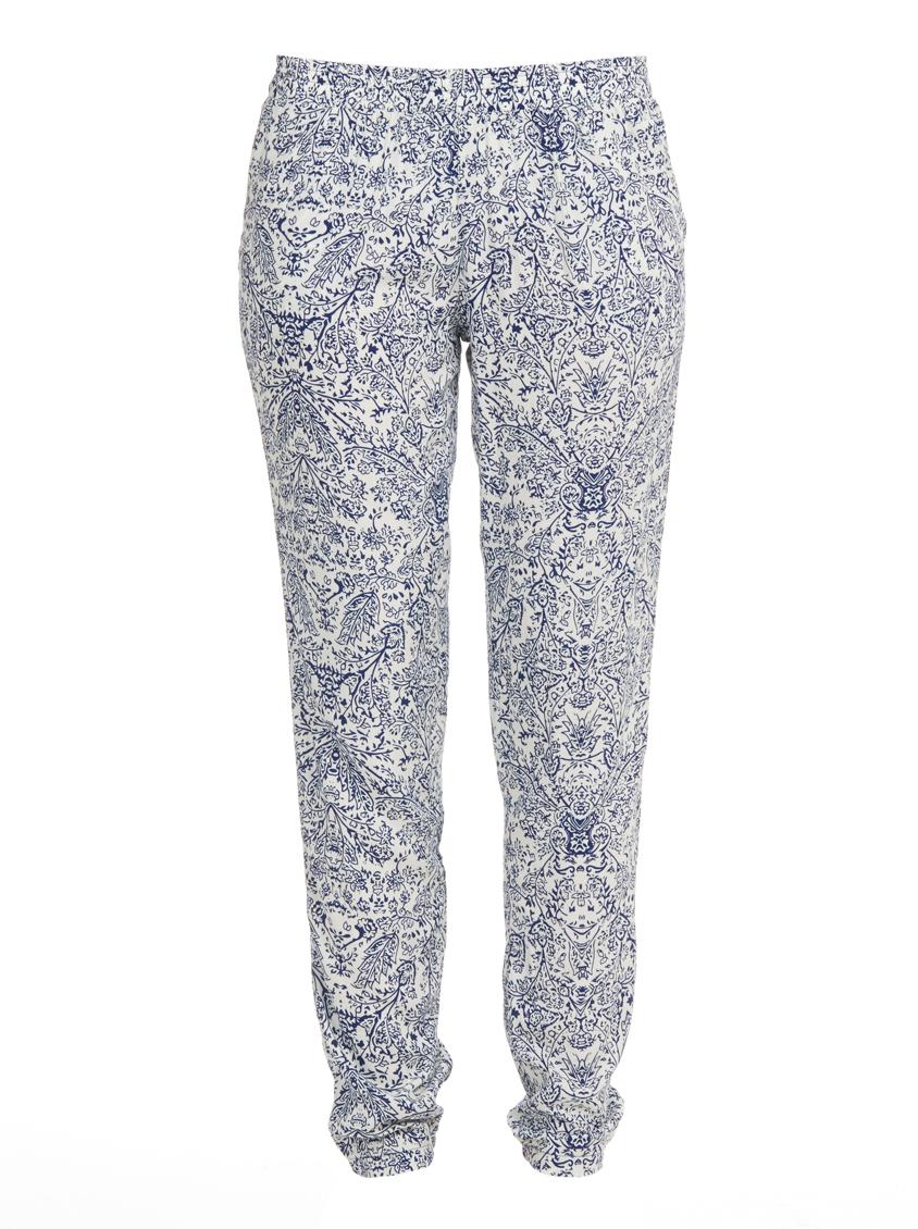 Printed Cotton Pants Blue/White edge Trousers | Superbalist.com