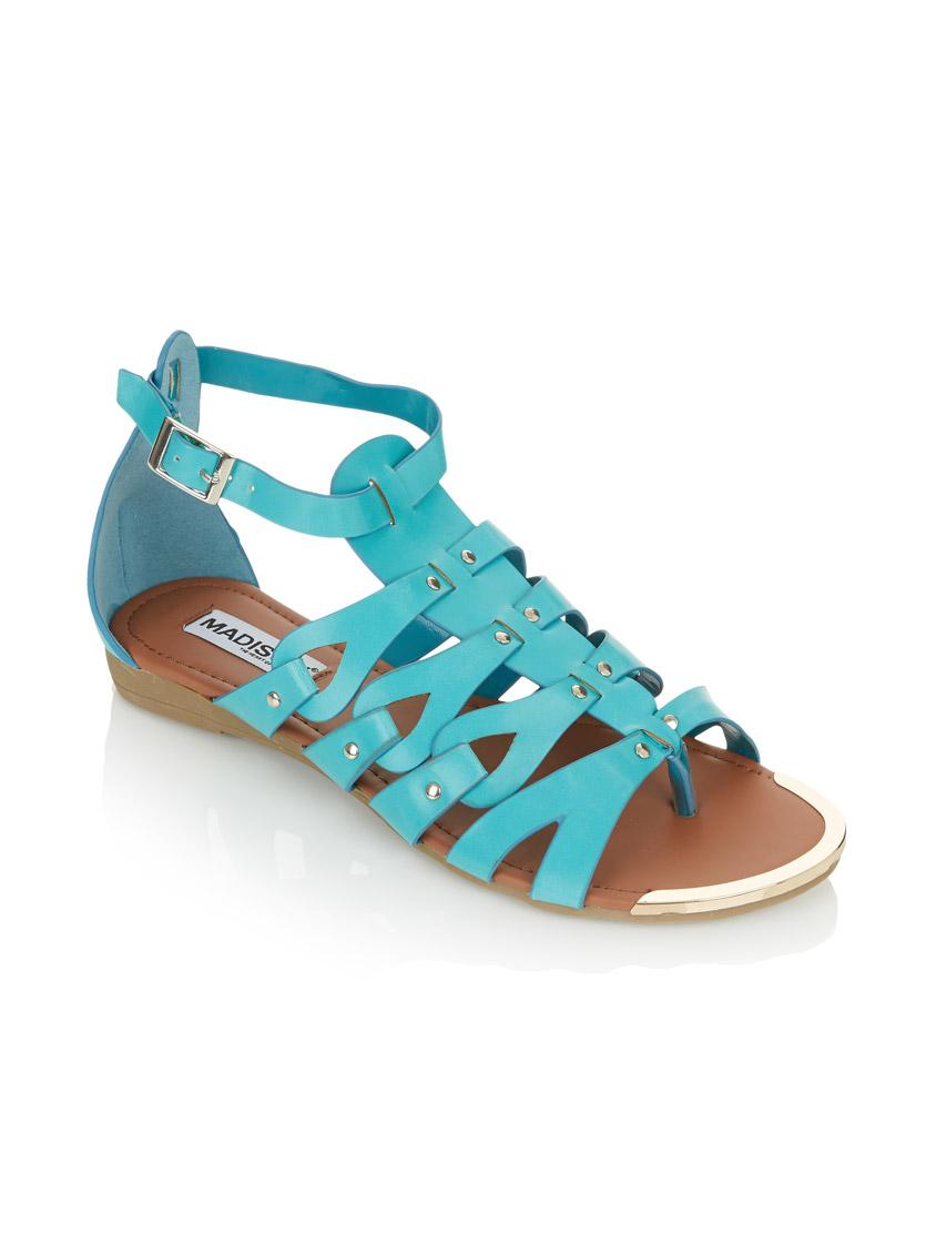 turquoise gladiator sandals