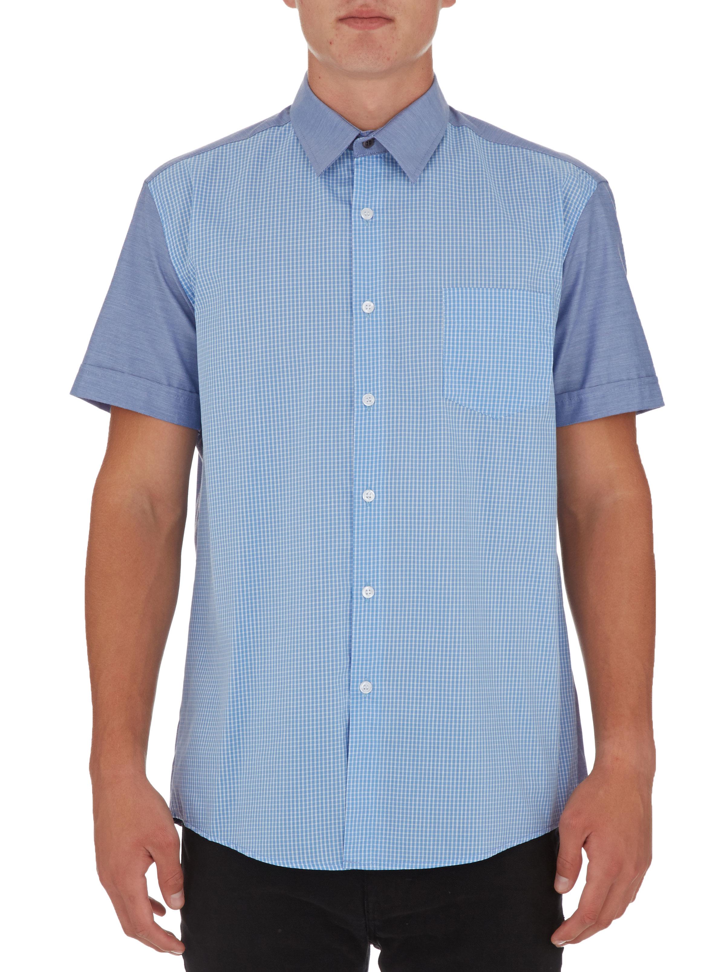 Combination short sleeve shirt Pale Blue edited Shirts | Superbalist.com