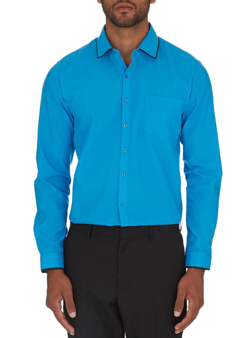 mens turquoise shirt and tie set