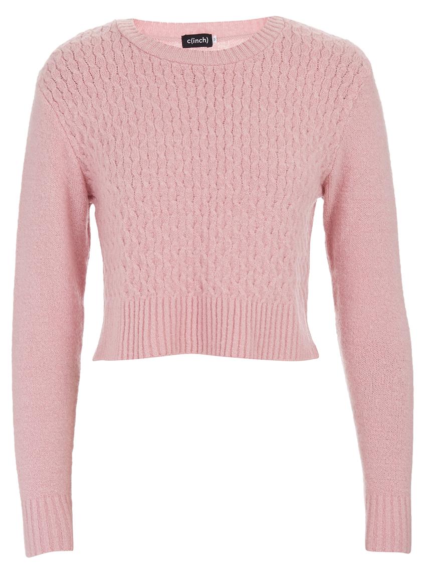 Fluffy knit cropped jersey Pale Pink c(inch) Knitwear | Superbalist.com