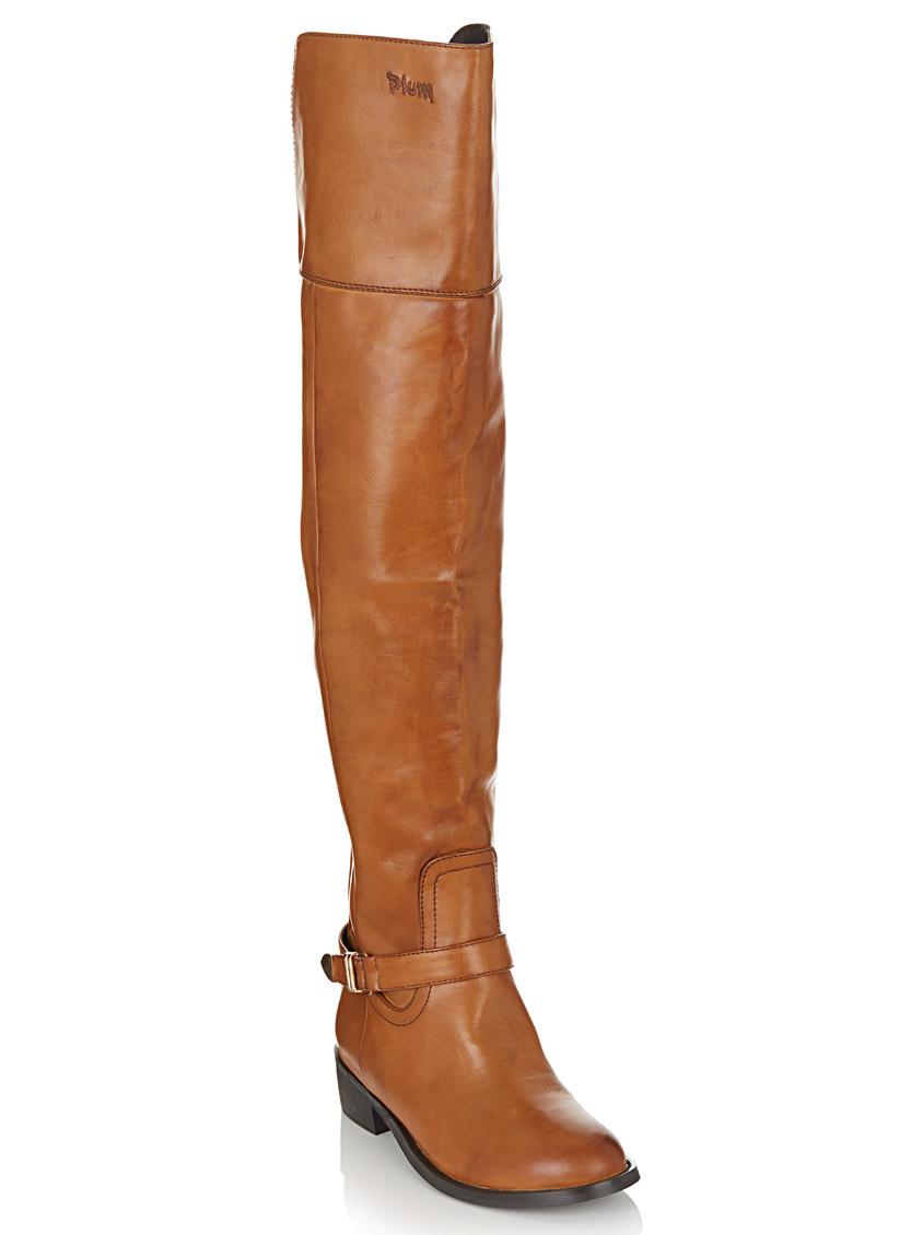 Long Over-the-knee Boots Tan Plum Boots | Superbalist.com