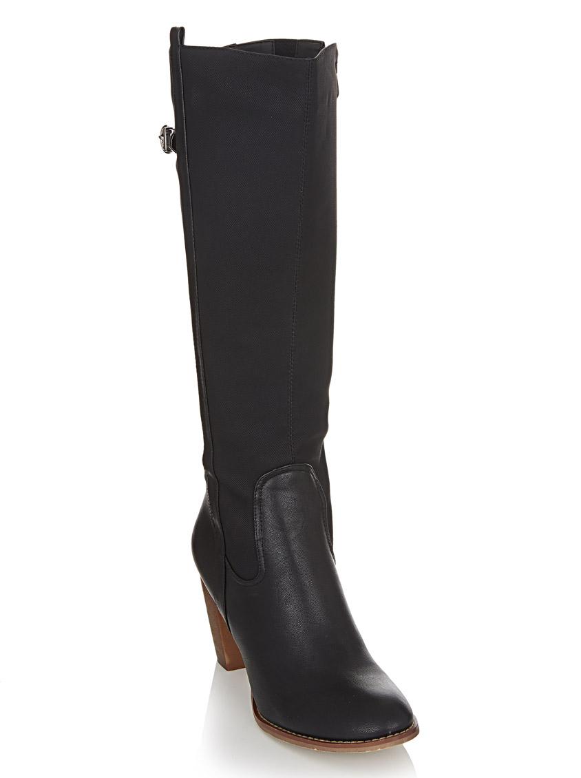 Long Boots with Wooden Heels Black Footwork Boots | Superbalist.com