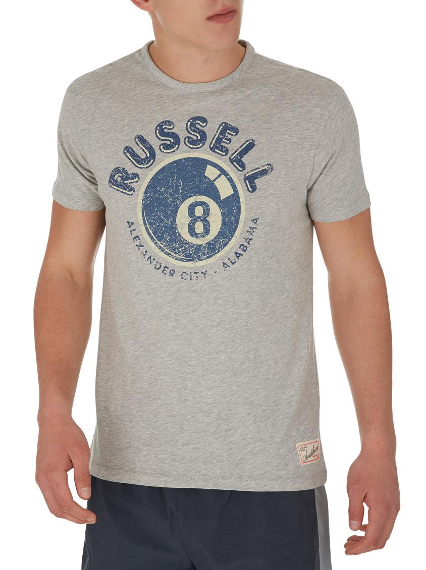 Printed crew-neck tee Grey Russell Athletic T-Shirts | Superbalist.com