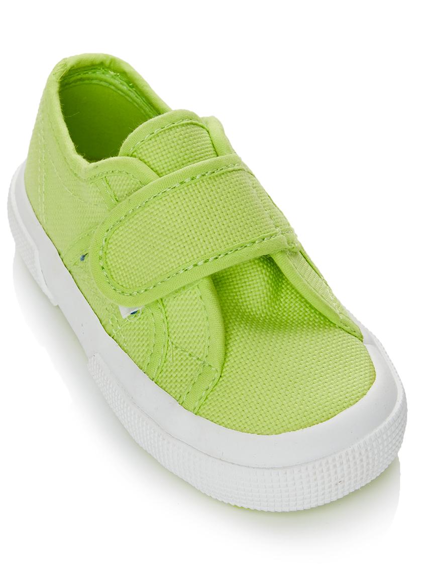 green velcro shoes