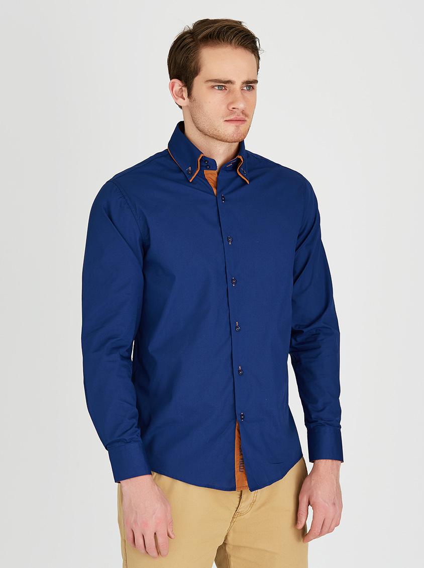 Long Sleeve Shirt Blue Luca Vialli Shirts | Superbalist.com