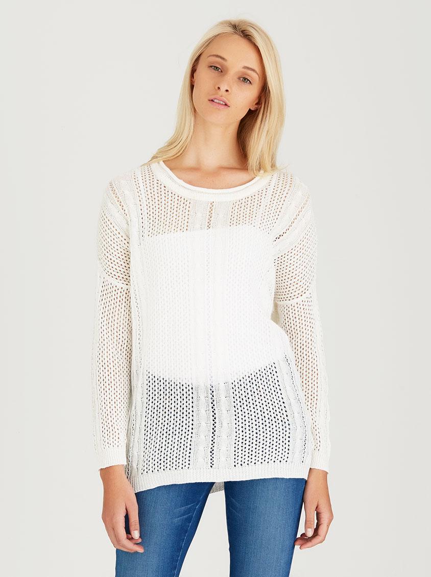 Fine Crochet Knit Top White CRAVE T-Shirts, Vests & Camis | Superbalist.com