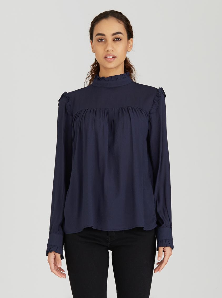 Frill Victorian Blouse Navy STYLE REPUBLIC Blouses | Superbalist.com