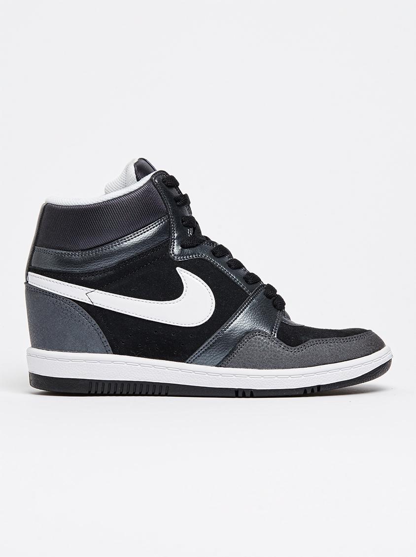 Nike Force Sky High Sneakers Black and White Nike Sneakers ...