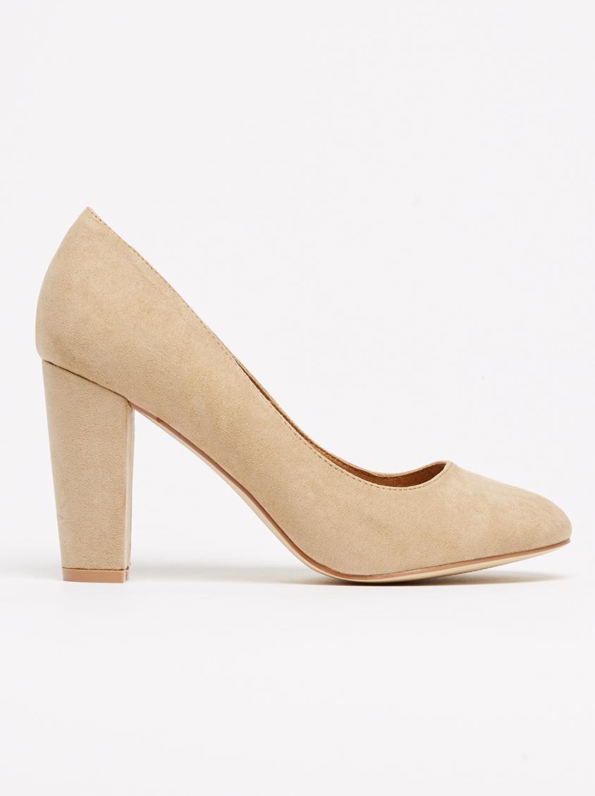 Round Toe Chunky Heel Court Shoes Neutral Madison® Heels | Superbalist.com