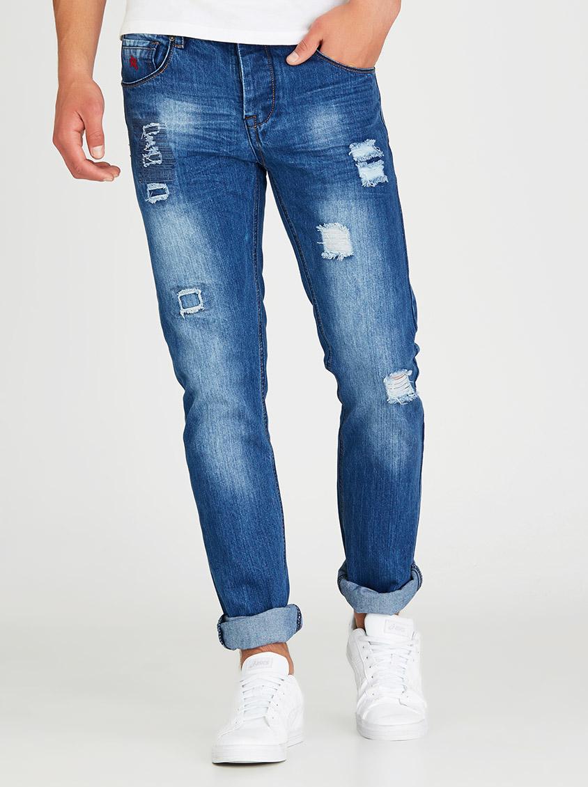 MENS FASHION SLIM FIT DENIM Mid Blue SOVIET Jeans | Superbalist.com
