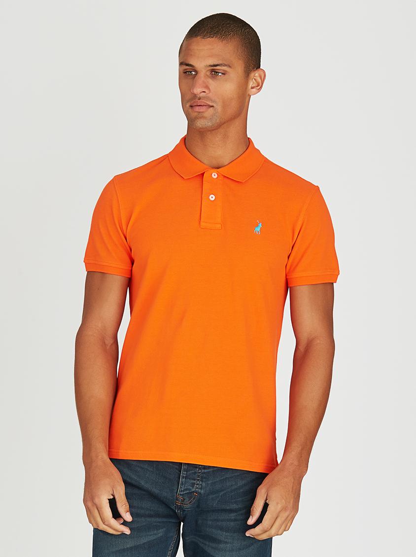 Classic Pique Golfer Orange POLO T-Shirts & Vests | Superbalist.com
