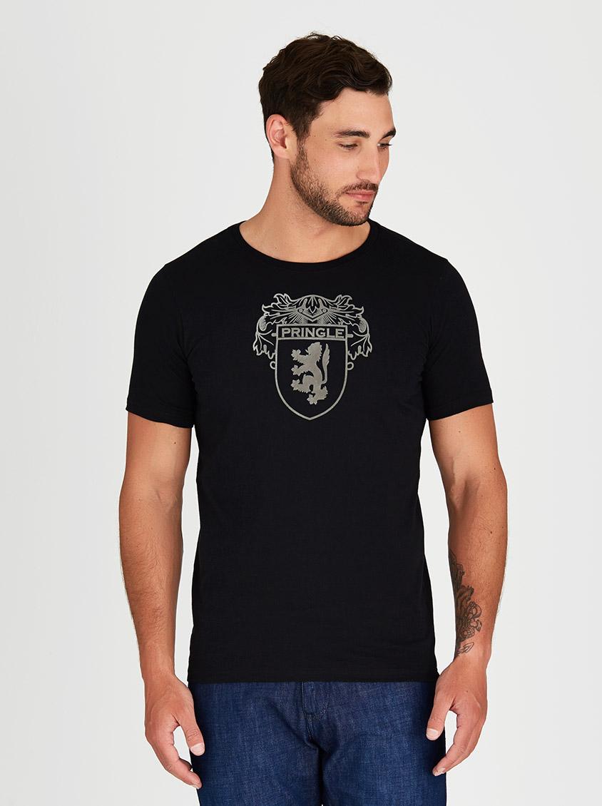 Shelton T-shirt Black Pringle of Scotland T-Shirts & Vests ...